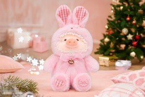【Plush】LULU THE PIGGY - 23CM BUNNY LULU PLUSH (PINK VER.)