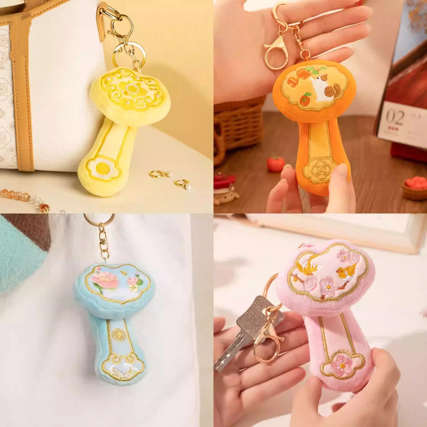 【Plush】Palace Museum Cultural Product - Plush Keychain | Lucky Fruit Shape | Keychain/Bag Pendant