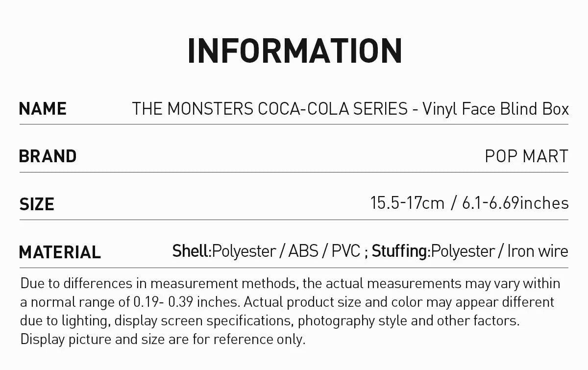 【Blind Box】THE MONSTERS COCA-COLA SERIES